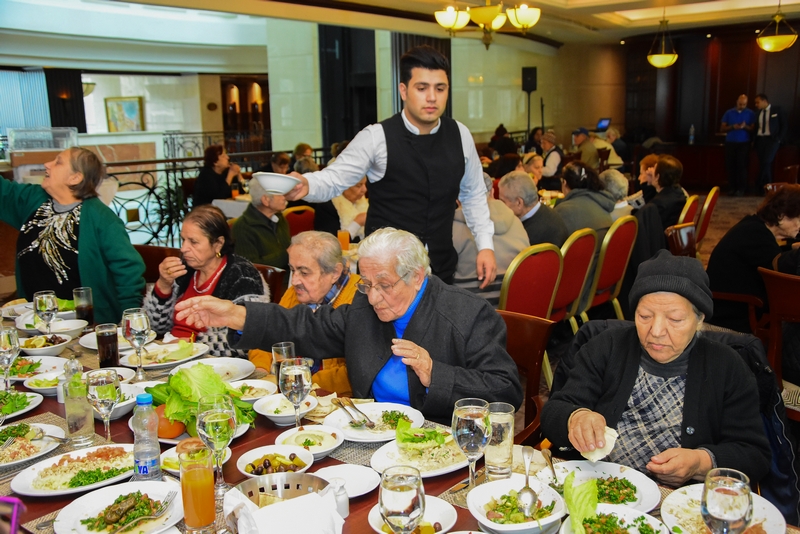 Hilton Beirut Metropolitan Palace's Christmas lunch for the elderly people